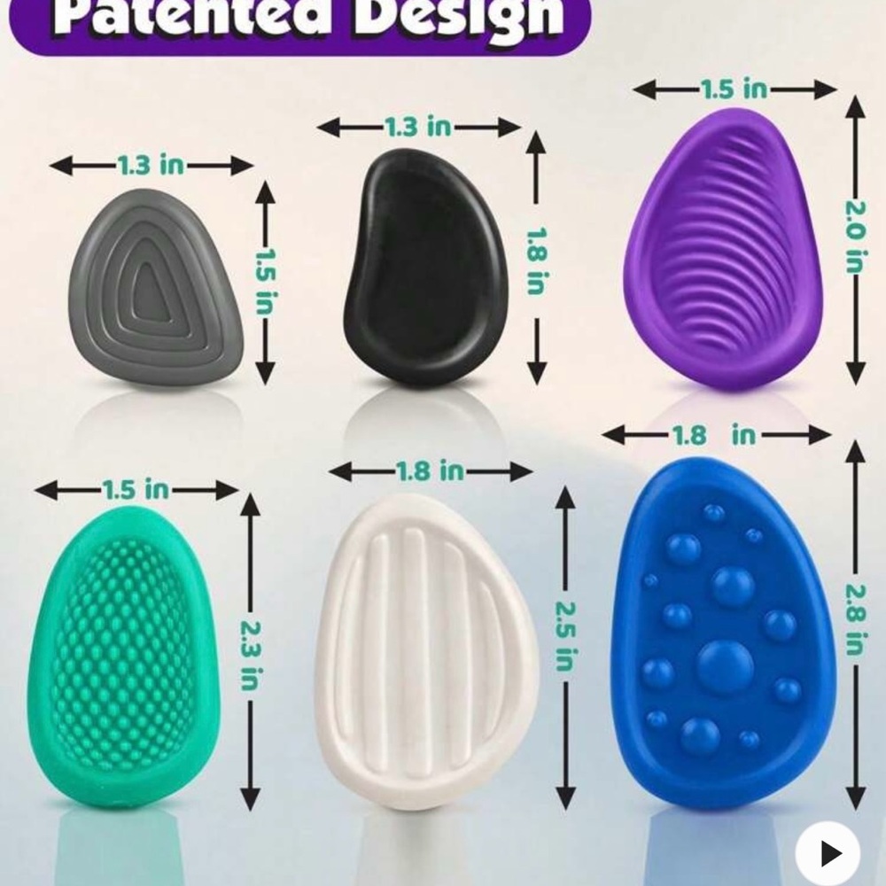 Fidget Sensory Stones Modern Multicolor